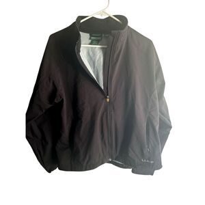 LL Bean Nylon  Jacket Women's Extra Large Regular Full Zip  Black